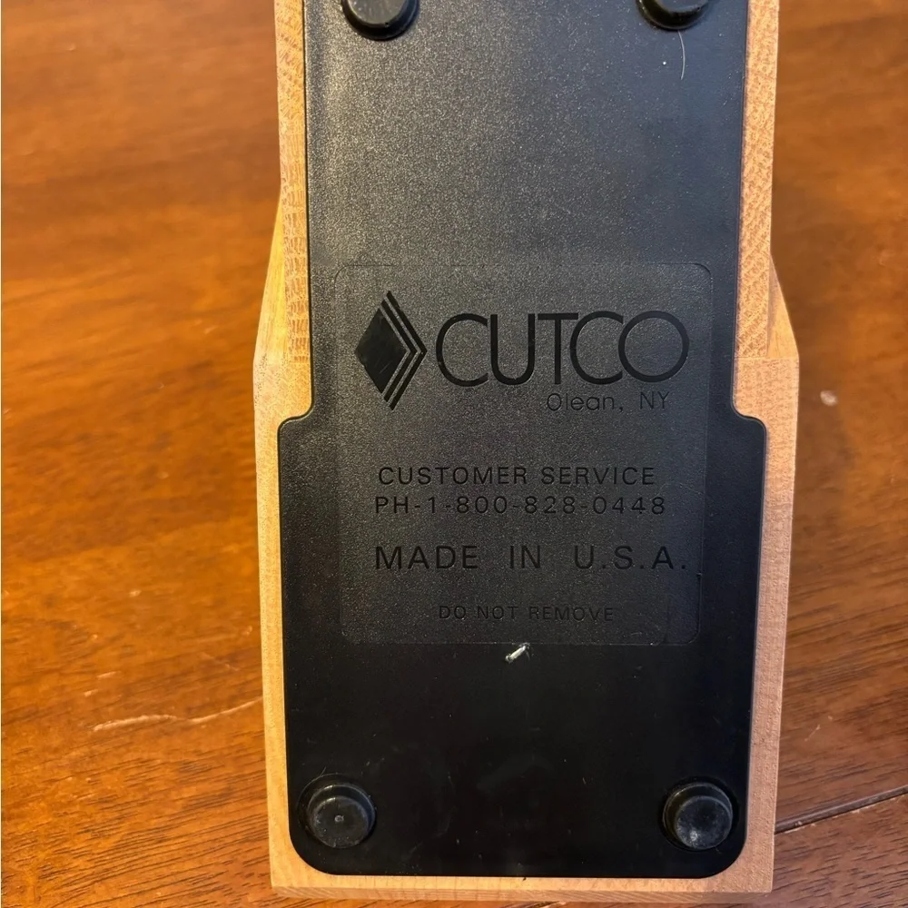 Cutco Wooden Knife Block